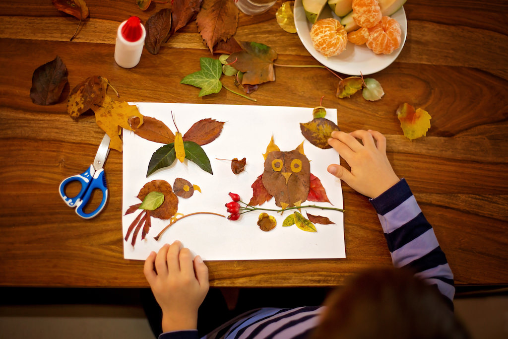 ボタニカルクラフト 秋の葉っぱでお絵描きしよう