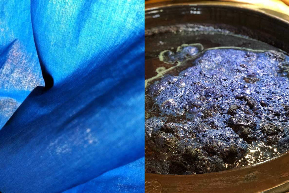 藍甕は生きている　京都のアトリエで、天然の藍染めを体験