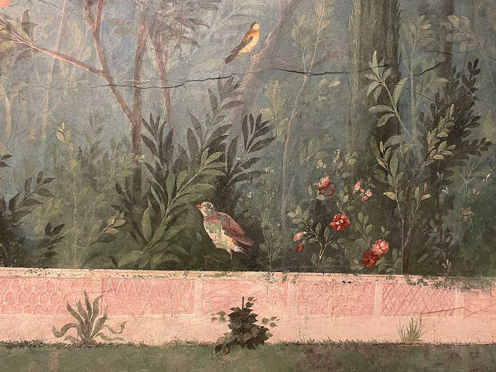 ローマ時代の庭園にタイムスリップ！ 古代ローマ時代に描かれたリウィア荘の庭園画