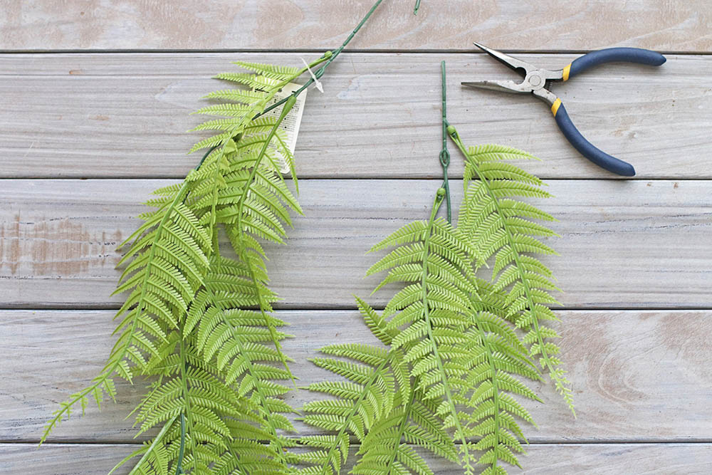 フェイクグリーンのシダ