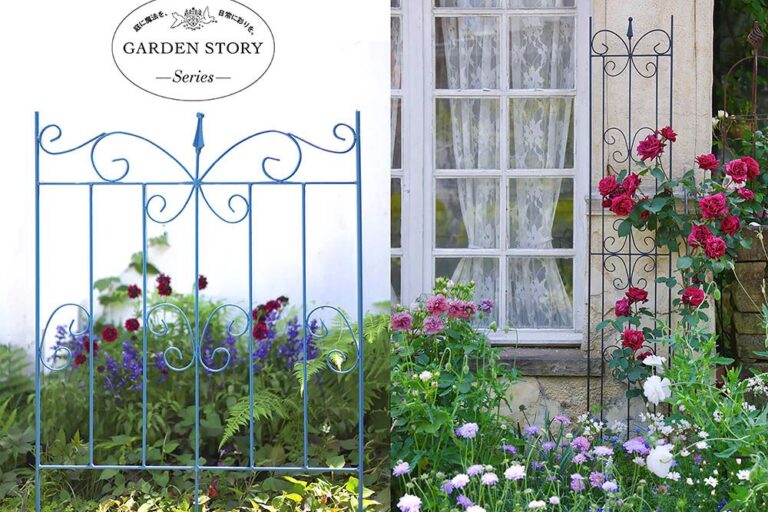庭が一気に“絵”になる——ガーデンストーリーの【トレリス】【フェンス】活用術|つるバラも小道も、欲しかった景色が今日から作れる!