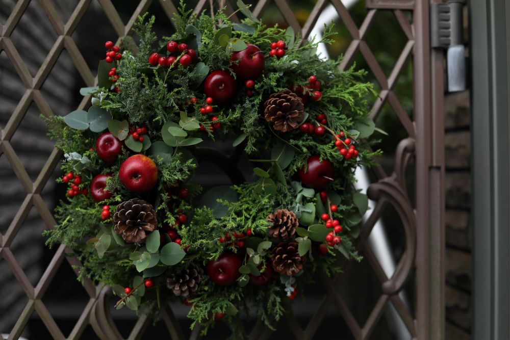 トラディショナルなクリスマスリース