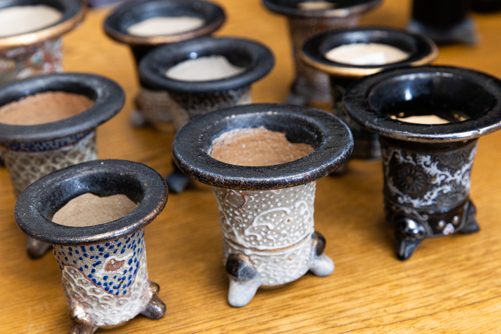 近藤さんの錦鉢コレクション