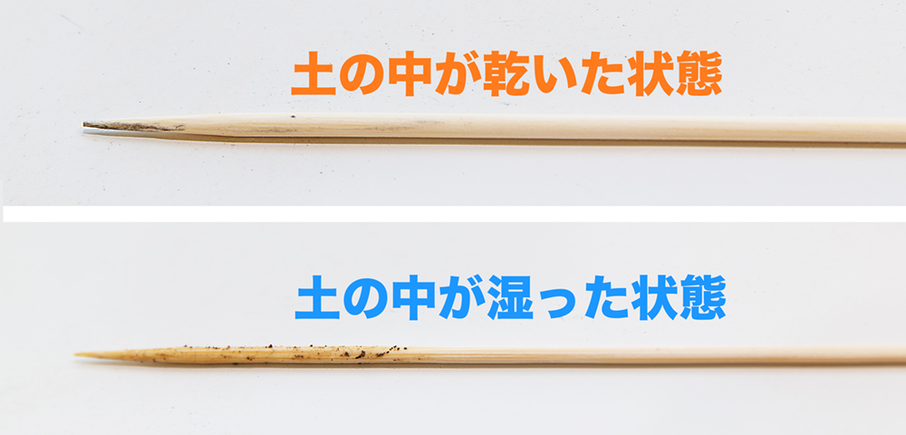 引き抜いた竹串