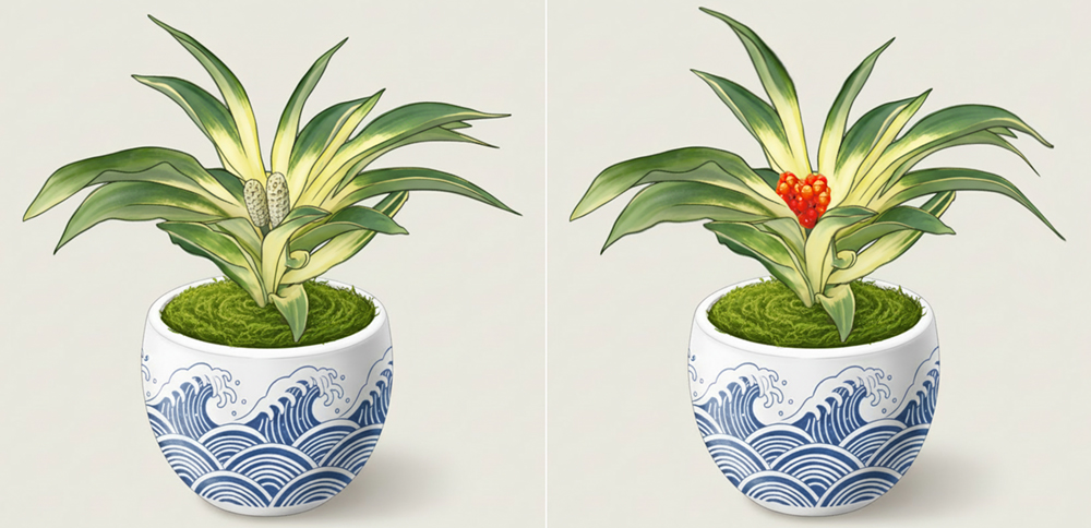 おもとの開花と結実