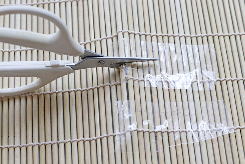 巻きすをカット