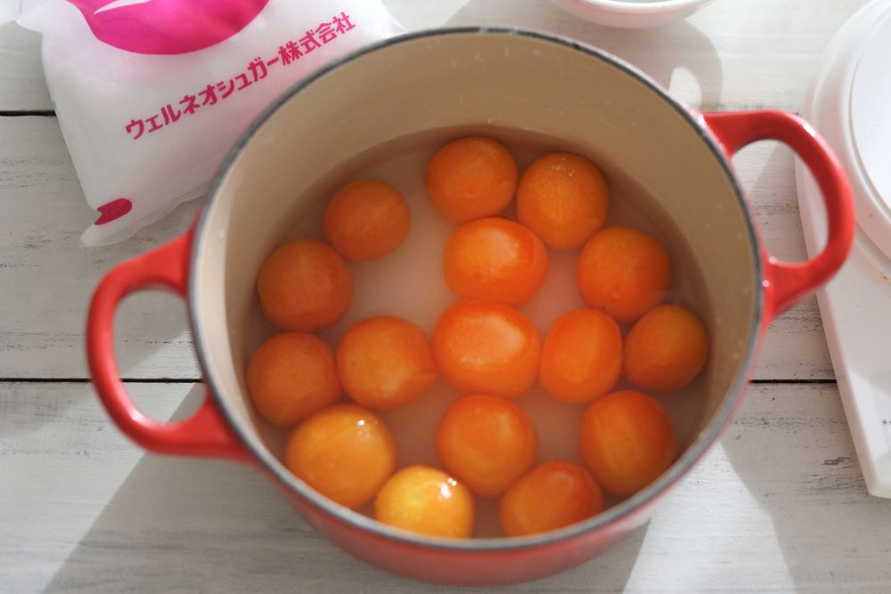 キンカンを煮る