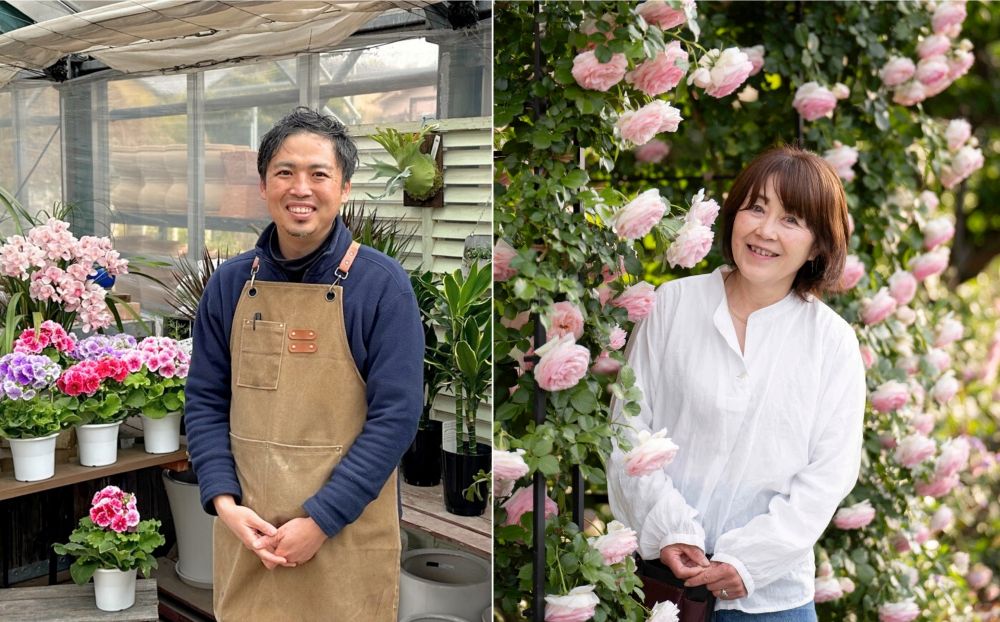 園芸家の松尾祐樹氏と育種家の後藤みどり氏
