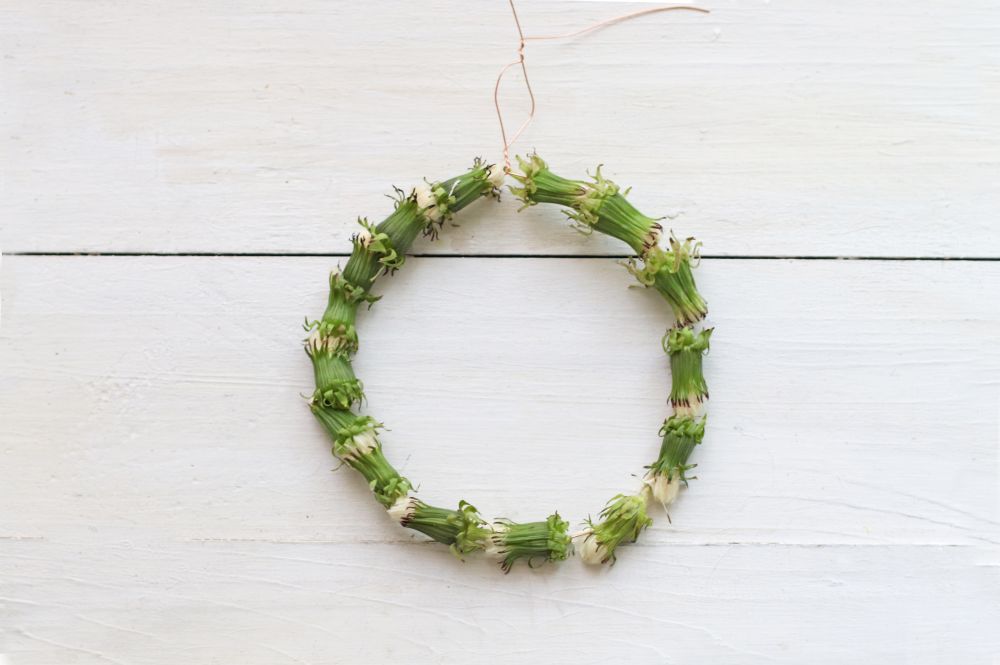 リース状に丸くする