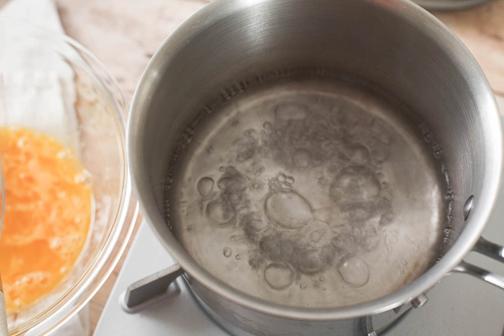 湯せんにかける