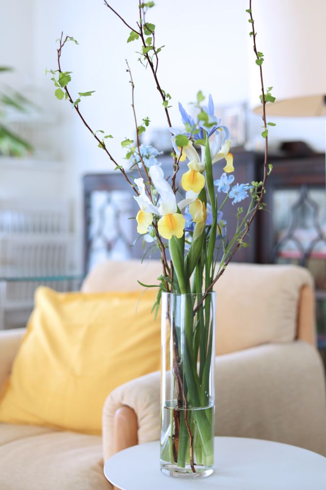 細身のガラスベース