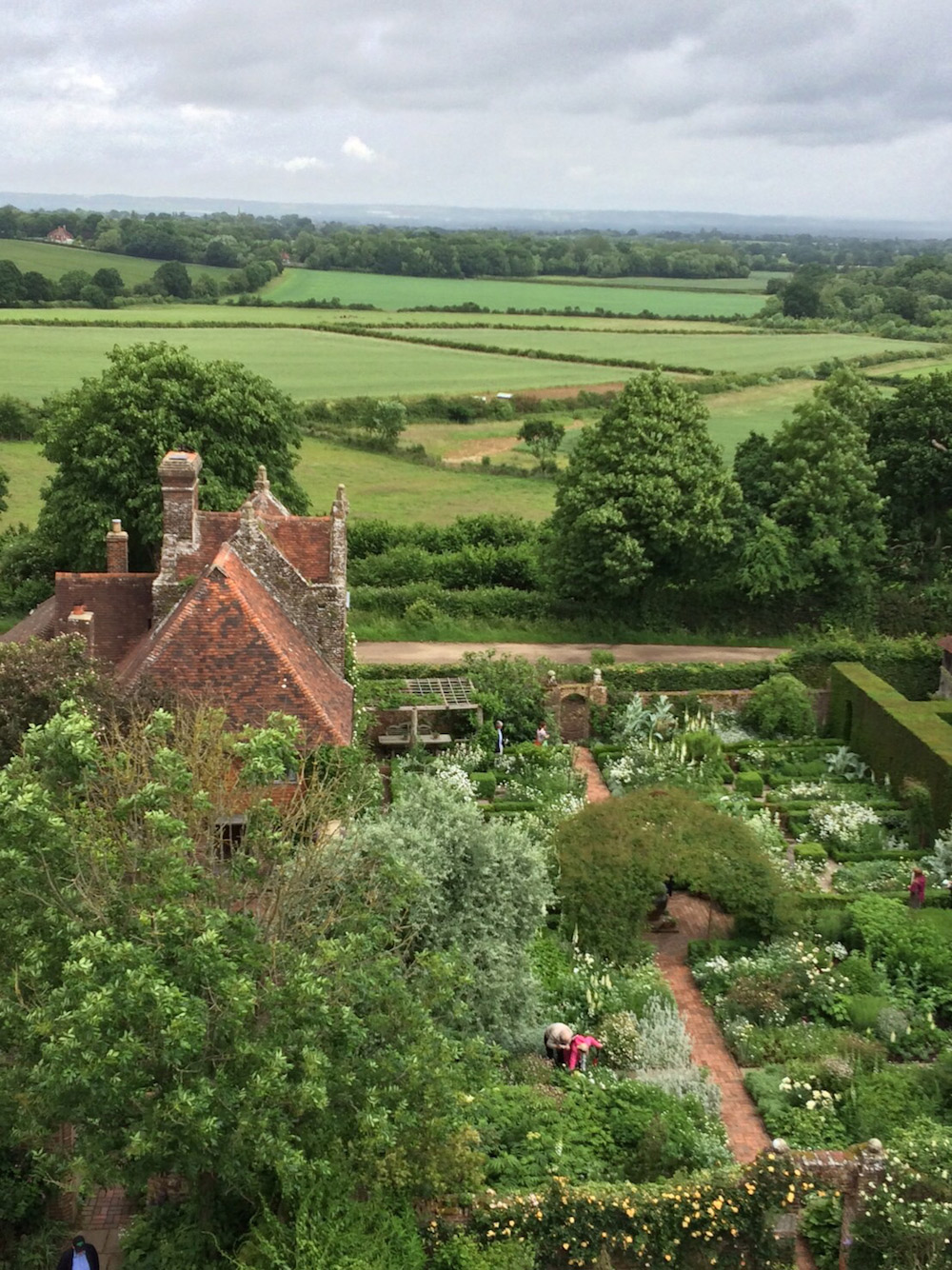 塔の屋上から北川を見た景色。（撮影：前田満見）