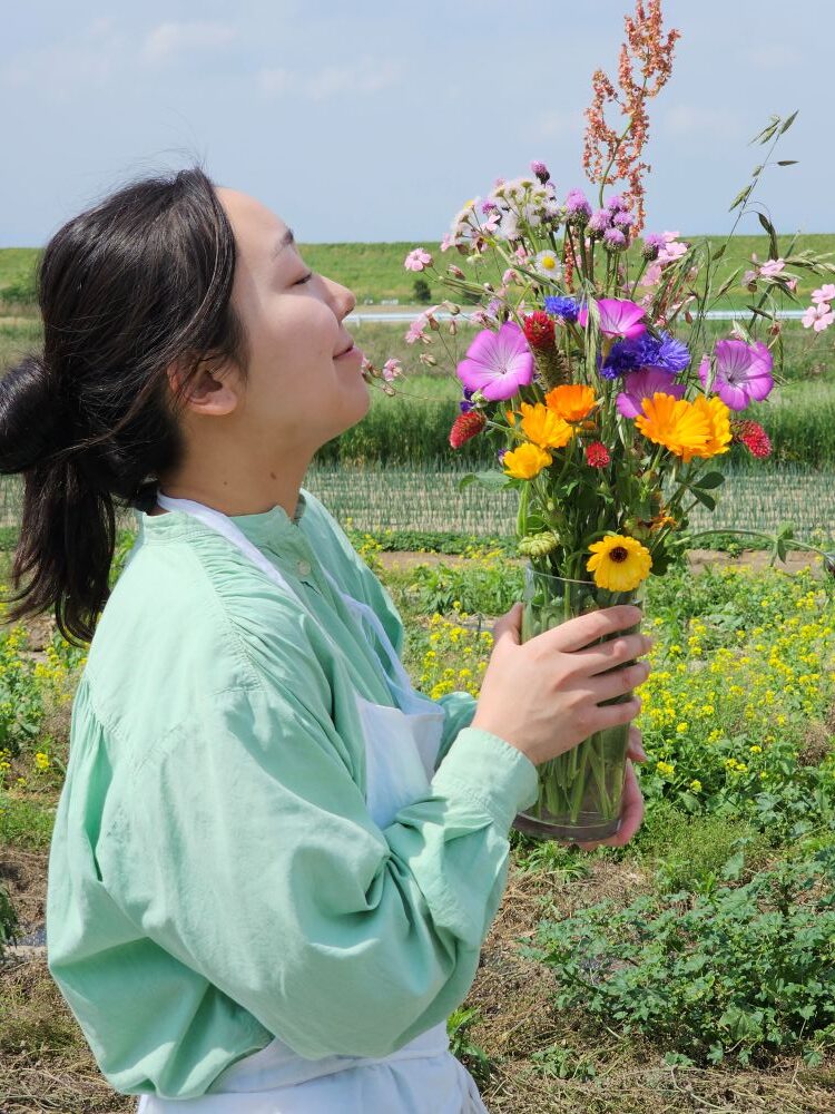 庭摘みの花束